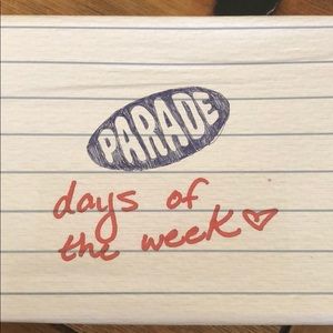 parade limited edition days of the week pack